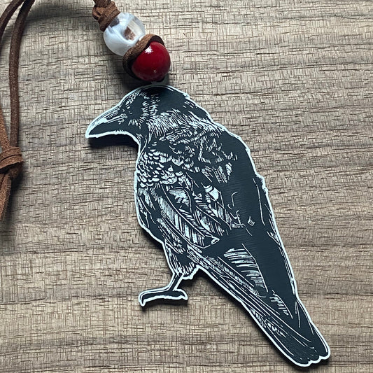 Woodland critters tree ornaments: Raven