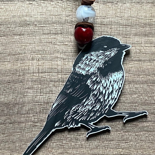 Woodland critters tree ornaments: Black-capped Chickadee